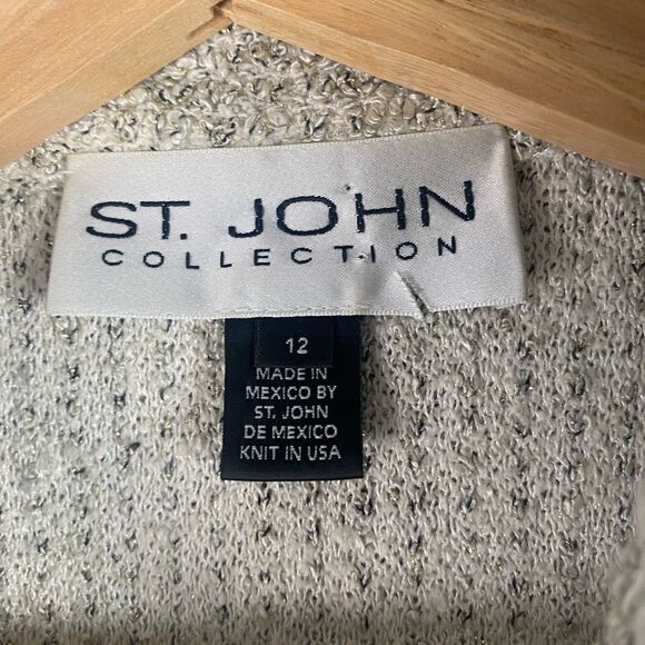 St. John Collection Tweed Pattern Jacket - Picture 3 of 12